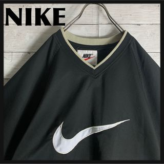 古着 90s ナイキ NIKE ナイロンプルオーバー 刺繍ロゴ(ナイロンジャケット)