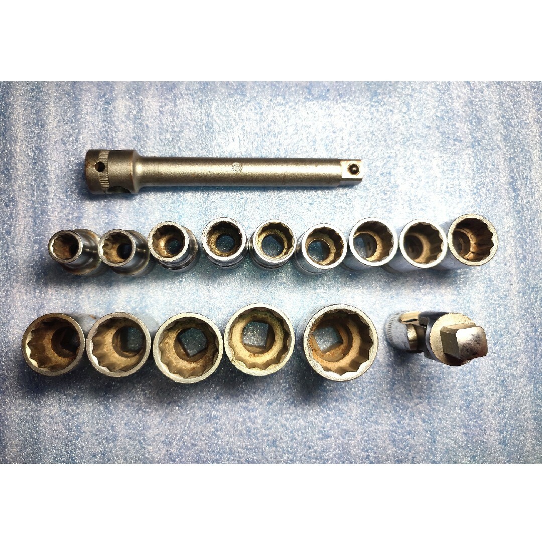 2重丸京(現KTC·京都機械工具)ラチェットハンドル、BOXソケット 2重丸京(現KTC·京都機械工具)ラチェットハンドル、BOXソケット