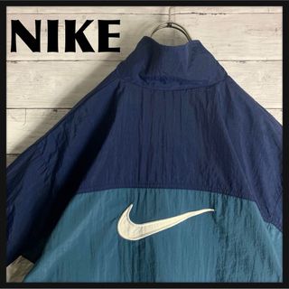 ナイキ(NIKE)の【両面刺繍ロゴ】古着 90s ナイキ NIKE ナイロンジャケット(ナイロンジャケット)