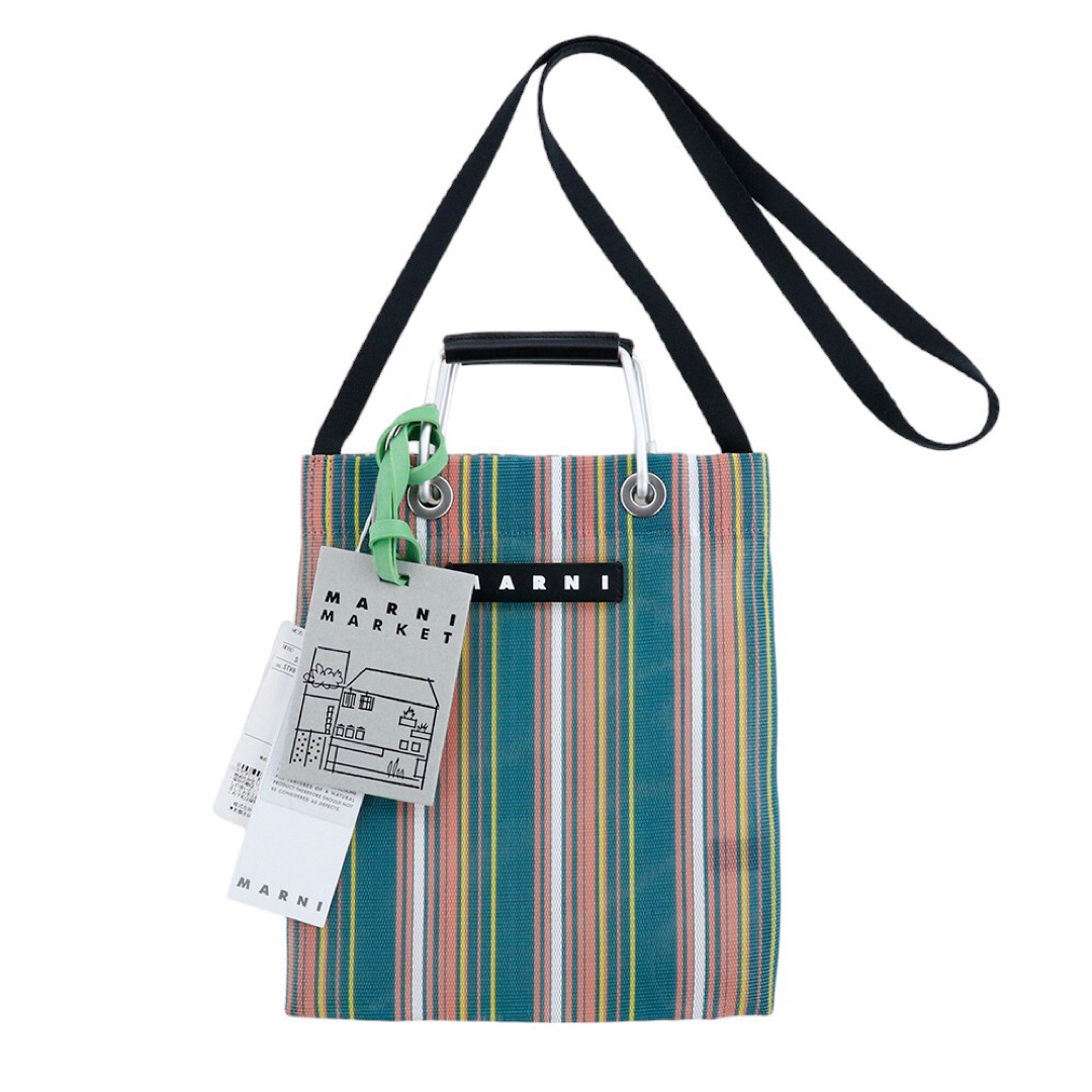 MARNI - マルニ ストライプ ミニショルダーバッグ MARNI ベイ MARNI - マルニ ストライプ ミニショルダーバッグ MARNI ベイ