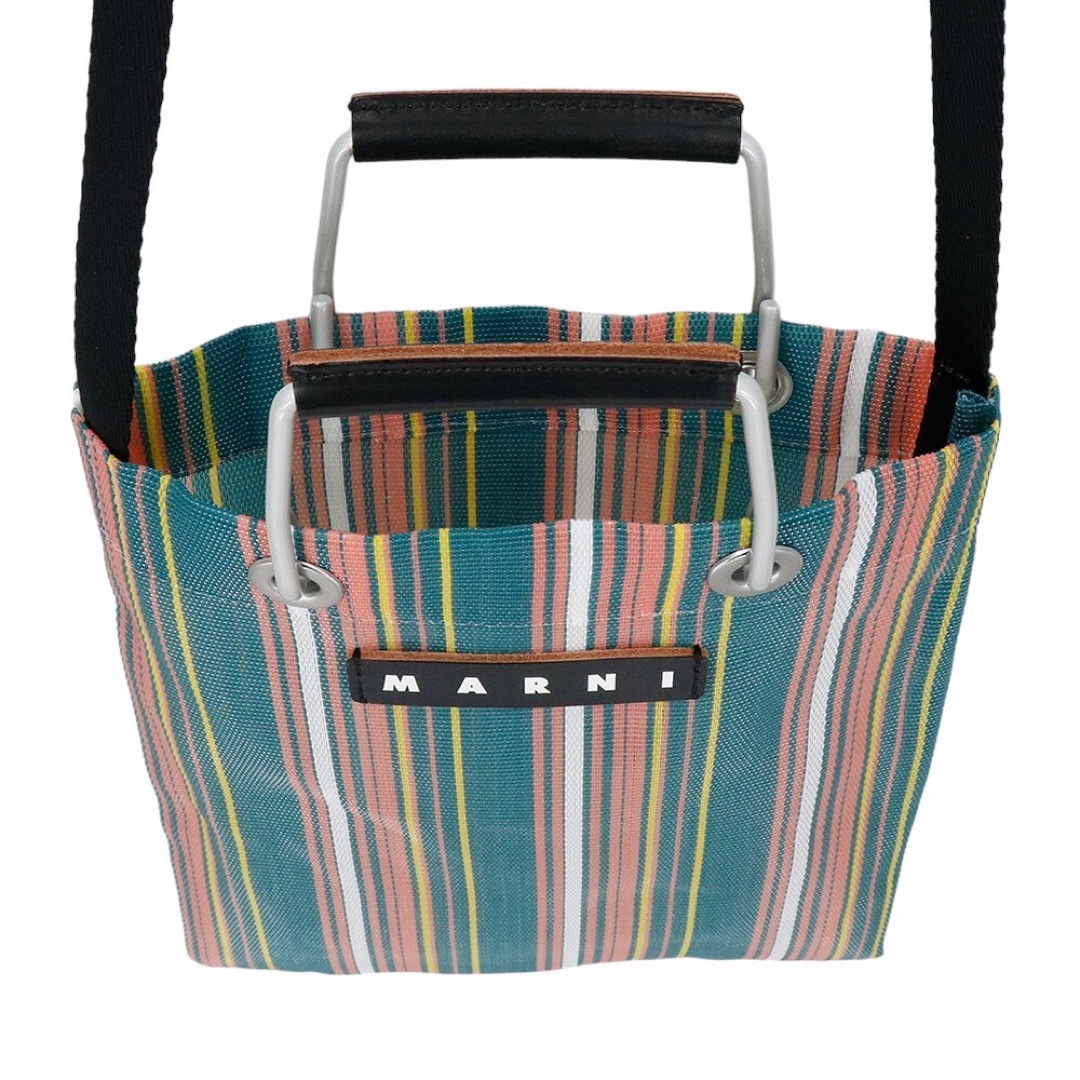 MARNI - マルニ ストライプ ミニショルダーバッグ MARNI ベイ MARNI - マルニ ストライプ ミニショルダーバッグ MARNI ベイ