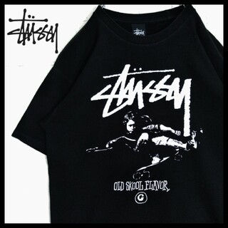 STUSSY - 《STUSSY/ステューシー》OLD SKOOL FLAVOR　Tシャツ　ロゴ