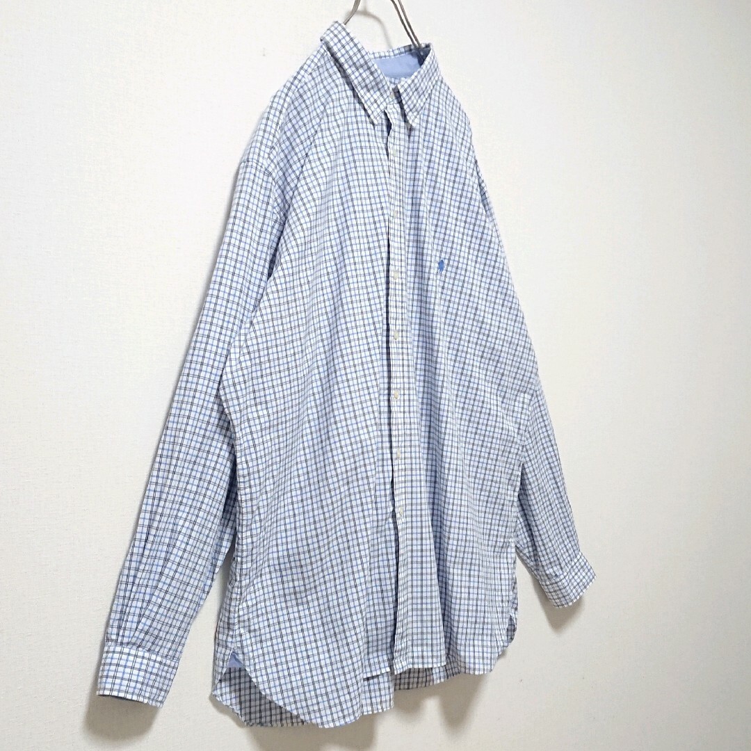 Ralph Lauren(ラルフローレン)の希少 サイズ ラルフローレン 刺繍 ロゴ ビックサイズ 長袖  シャツ メンズのトップス(シャツ)の商品写真