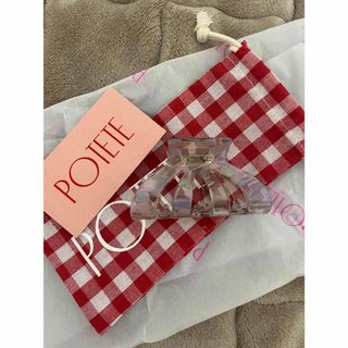 POTETE onion hair clip clear coco