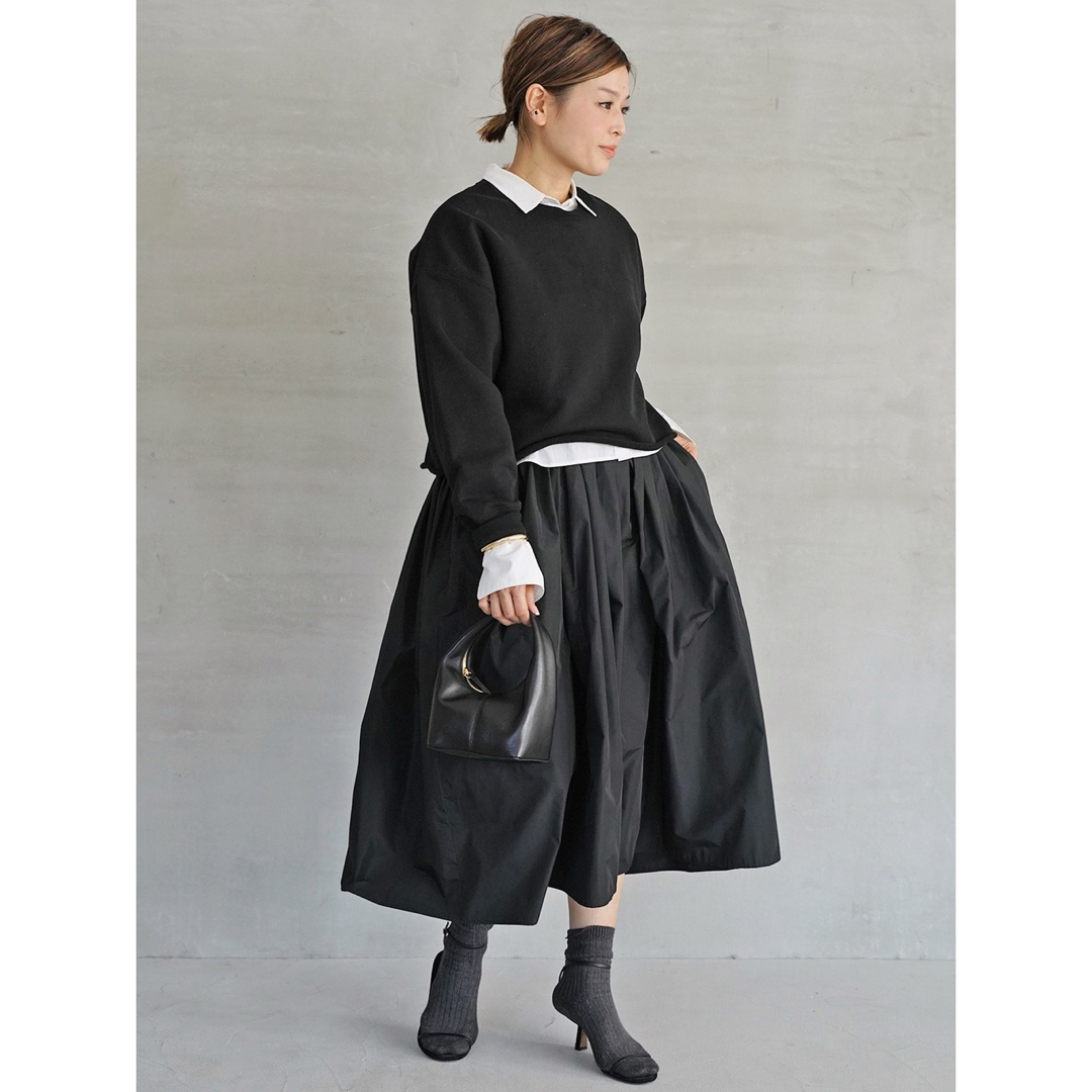 DEUXIEME CLASSE(ドゥーズィエムクラス)のドゥーズィエムクラス　Dramatic Gather スカート　黒 レディースのスカート(ロングスカート)の商品写真