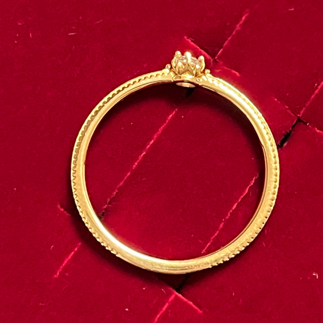 agete(アガット)のアガット　agete    K18YG  ダイヤモンドリング　11号 レディースのアクセサリー(リング(指輪))の商品写真