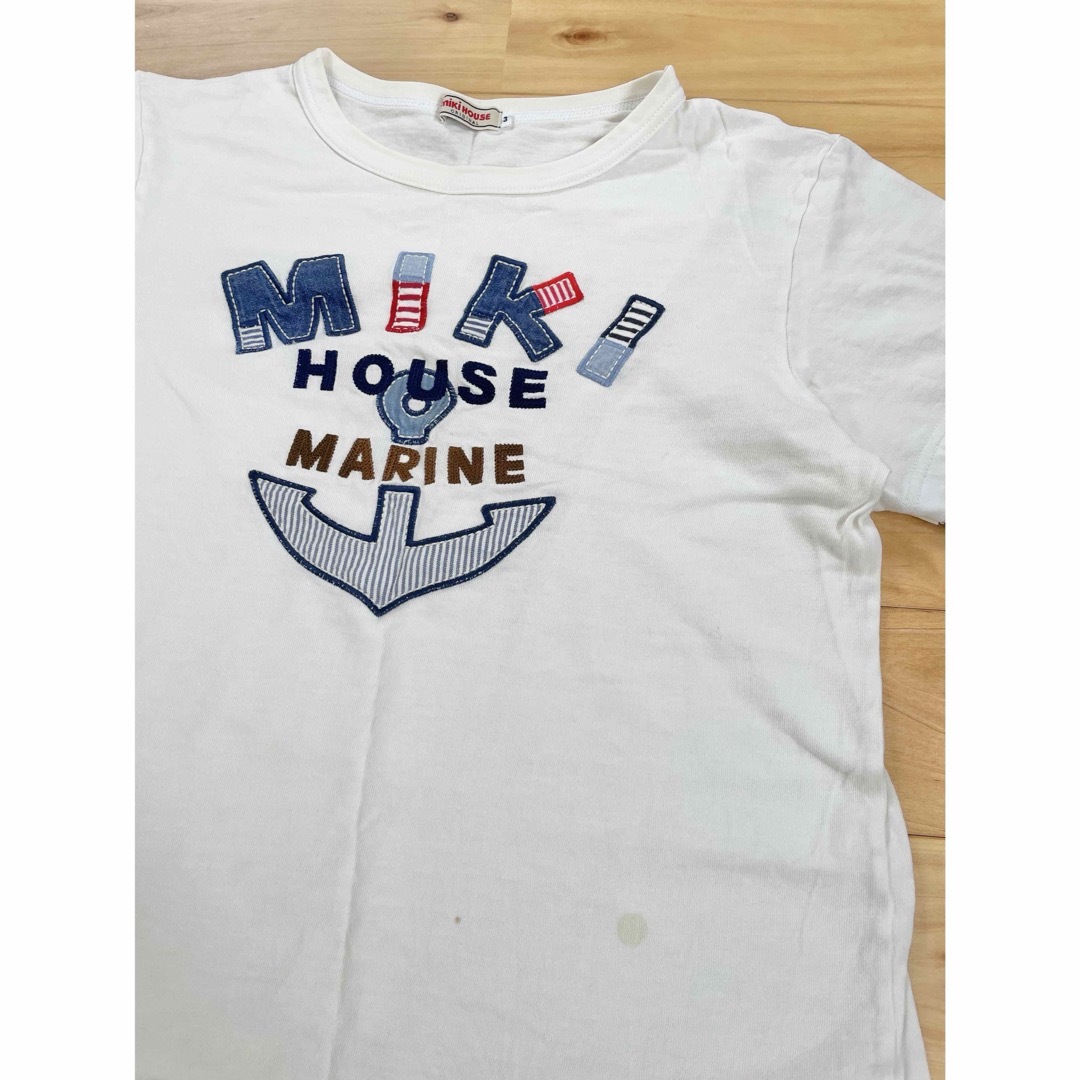 mikihouse(ミキハウス)のミキハウス　ダブルビー　Tシャツ　ボーダー　2点セット　ブルー　M メンズのトップス(Tシャツ/カットソー(半袖/袖なし))の商品写真