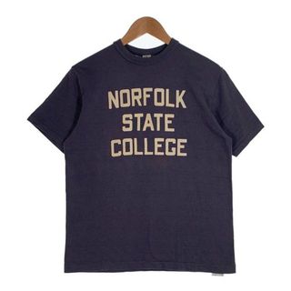 ウエアハウス(WAREHOUSE)のWAREHOUSE ウエアハウス NORFOLK STATE COLLEGE プリントTシャツ ネイビー Size M(Tシャツ/カットソー(半袖/袖なし))