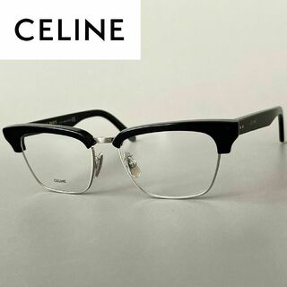 celine - メガネ セリーヌ メンズ レディース サーモントブロー ブラック シルバー 黒