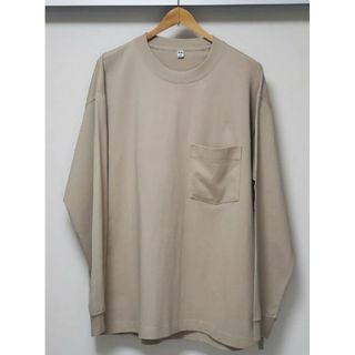 ユニクロ(UNIQLO)のウォッシュコットンクルーネックTシャツ　XＬサイズ　ユニクロ(Tシャツ/カットソー(七分/長袖))