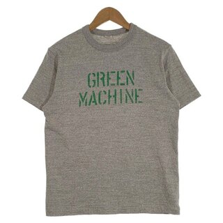 WAREHOUSE ウエアハウス GREEN MACHINE ステンシルプリント Tシャツ グレー Size M