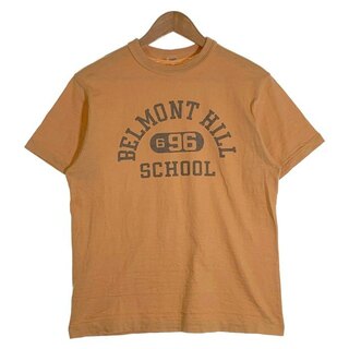 ウエアハウス(WAREHOUSE)のWAREHOUSE ウエアハウス BELMONT HILL SCHOOL プリントTシャツ オレンジ Size M(Tシャツ/カットソー(半袖/袖なし))