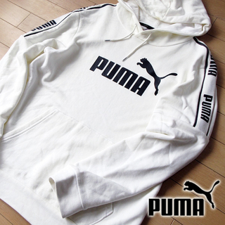 PUMA - 美品 PUMA プーマ メンズ パーカー 白