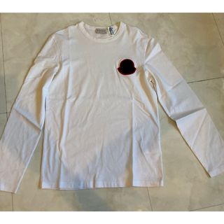 モンクレール(MONCLER)のサイズS】モンクレール　ロングTシャツ ロンT MONCLER ホワイト　白(Tシャツ/カットソー(七分/長袖))