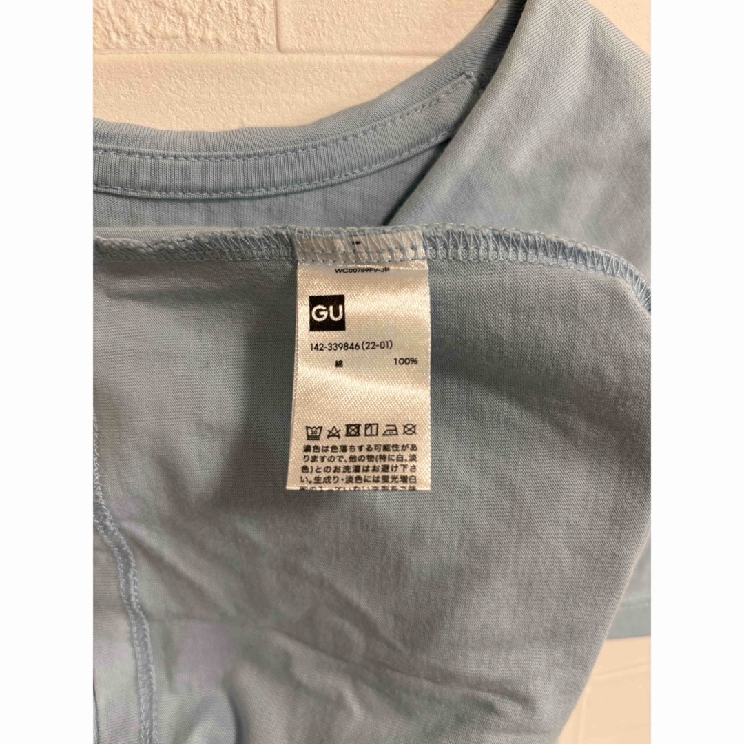 GU(ジーユー)のキッズ半袖Tシャツ 120cm キッズ/ベビー/マタニティのキッズ服女の子用(90cm~)(Tシャツ/カットソー)の商品写真