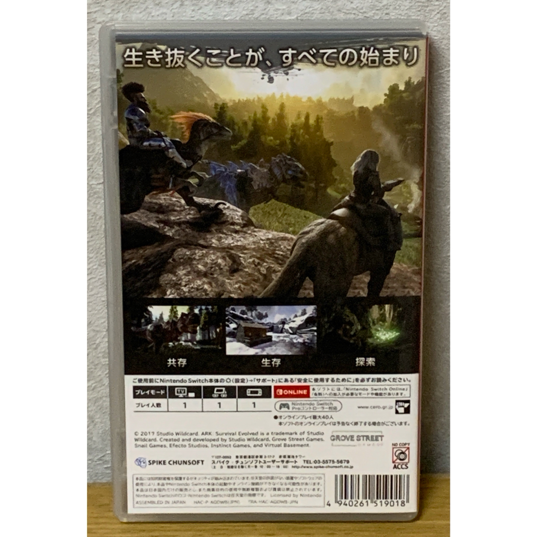 Nintendo Switch(ニンテンドースイッチ)の『ARK: Survival Evolved』Nintendo Switch エンタメ/ホビーのゲームソフト/ゲーム機本体(家庭用ゲームソフト)の商品写真