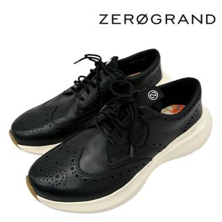 コールハーン(Cole Haan)の〈極美品〉ZERO GRAND ゼログランド【24cm】ウィング スニーカー 黒(スニーカー)