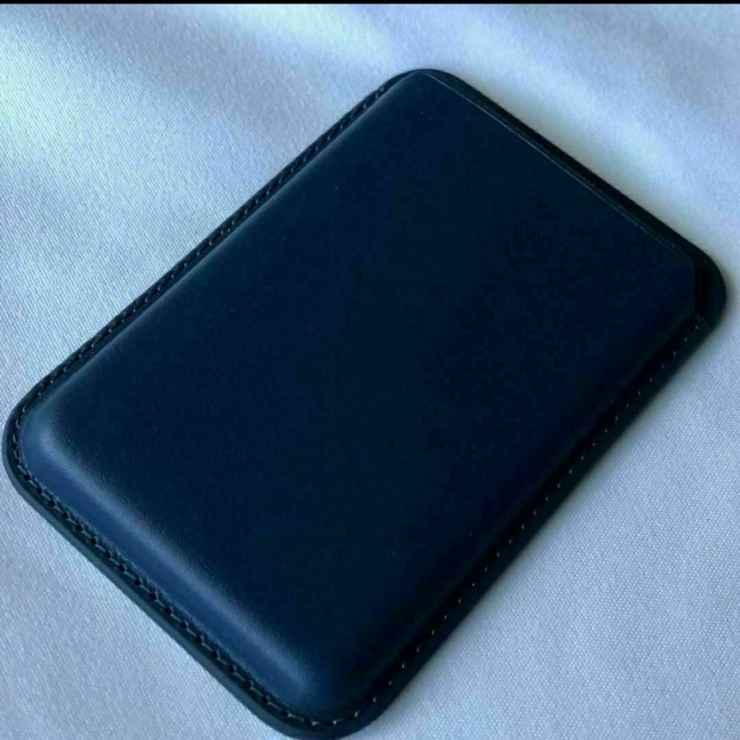 MagSafe ウォレット 磁気レザーカードクリップ スマホ 軽量　ダークブルー スマホ/家電/カメラのスマホアクセサリー(その他)の商品写真