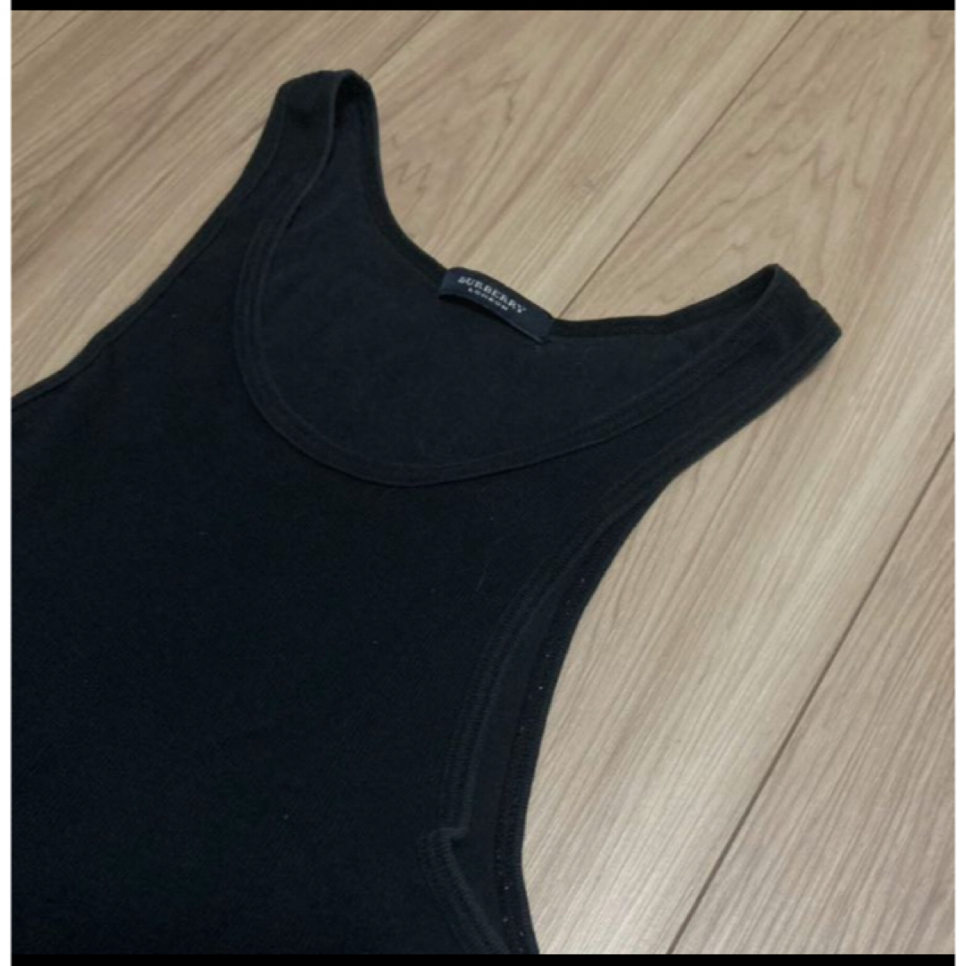 BURBERRY BLACK LABEL(バーバリーブラックレーベル)のバーバリーブラックコットンタンク メンズのトップス(Tシャツ/カットソー(半袖/袖なし))の商品写真