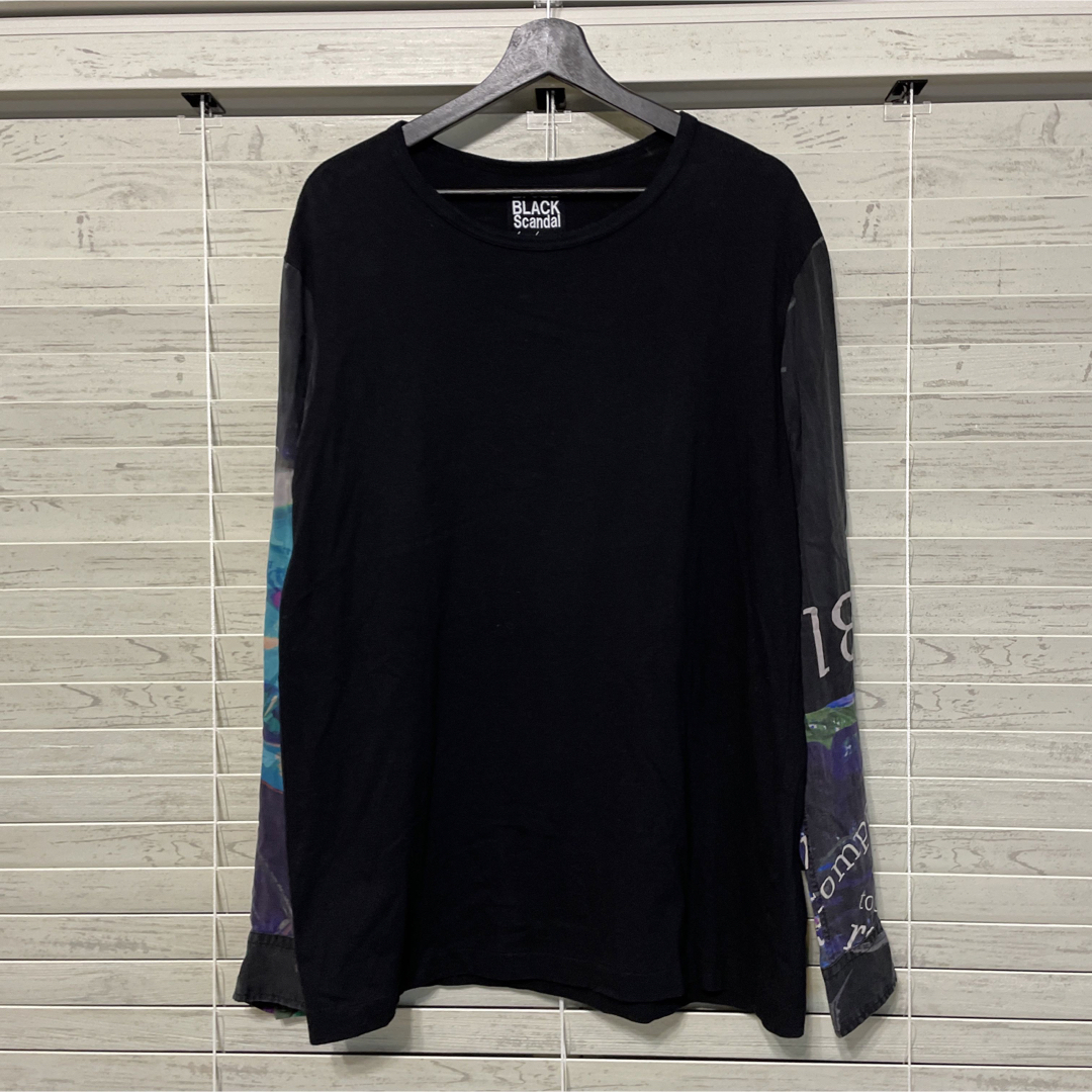 BLACK SCANDAL Yohji yamamoto 長袖カットソー トップス BLACK SCANDAL Yohji yamamoto 長袖カットソー トップス