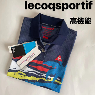 le coq sportif - L 新品定価12100円/ ルコックゴルフ女性西海岸プリント半袖ポロシャツ
