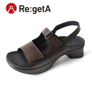 リゲッタ(Re:getA)のリゲッタ　ナースサンダルLL　茶色(サンダル)