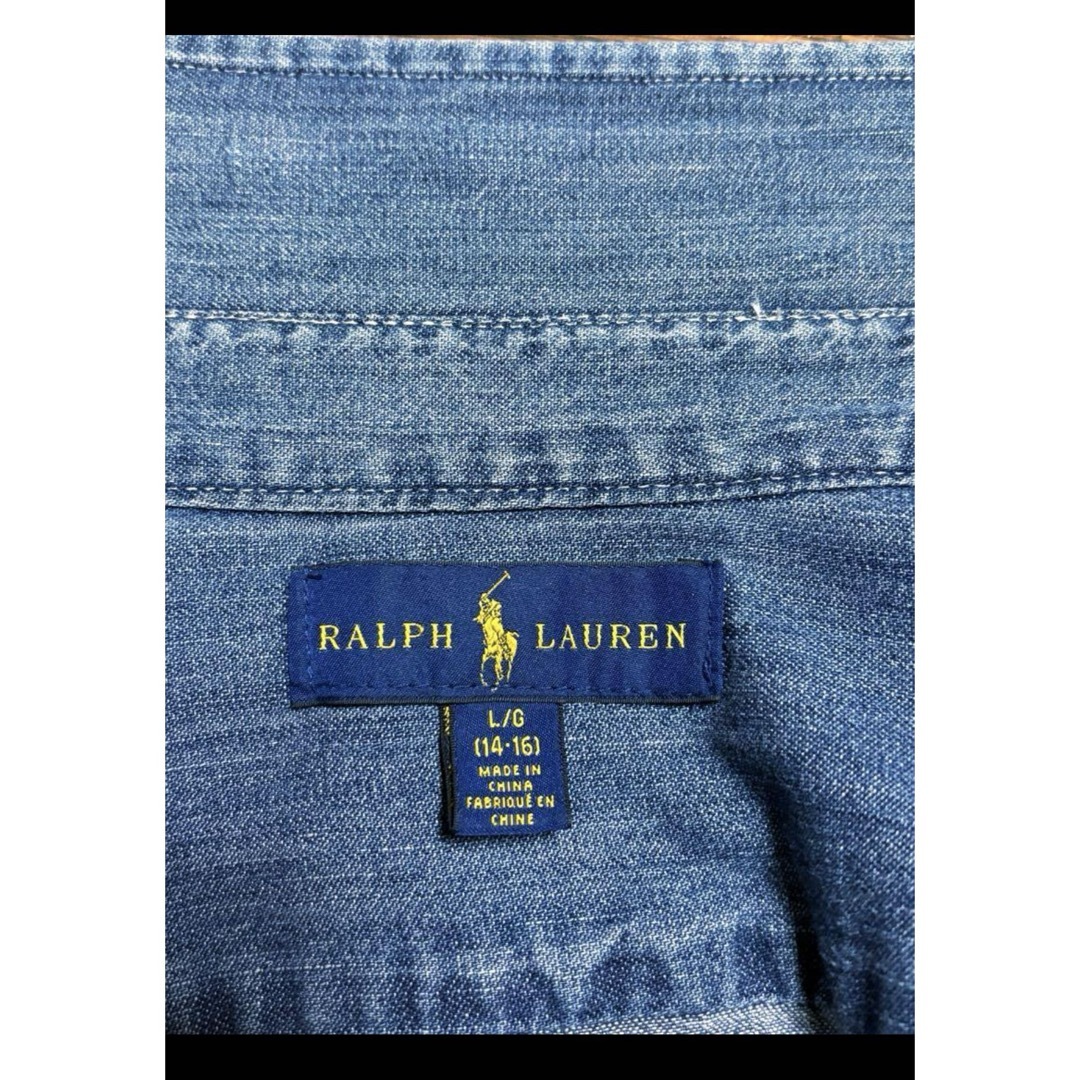 Ralph Lauren(ラルフローレン)の【大人気 デニムシャツ】 ラルフローレン ボタンダウン シャツ  NO1982 レディースのトップス(シャツ/ブラウス(長袖/七分))の商品写真