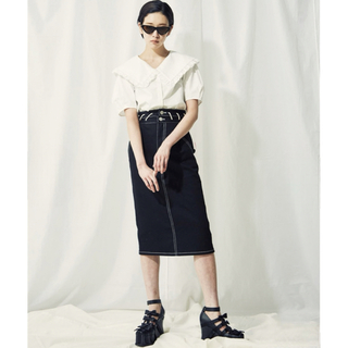 パメオポーズ(PAMEO POSE)の【完売】パメオポーズ Pameo Pose Staple Skirt　スカート(ひざ丈スカート)