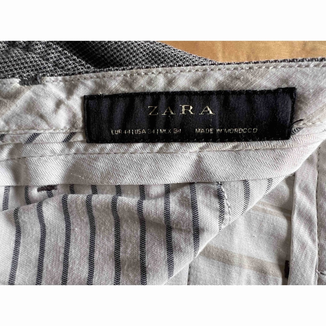 ZARA(ザラ)の【美品】ZARA MAN  パンツ グレー34 メンズのパンツ(スラックス)の商品写真