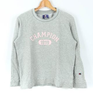 チャンピオン(Champion)のチャンピオン 長袖Ｔシャツ トップス ロゴT ロンT スポーツウエア レディース Mサイズ グレー Champion(Tシャツ(長袖/七分))