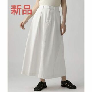 【新品タグ付】アパートバイローリーズ ソフトデニムスカート　白　フリーサイズ