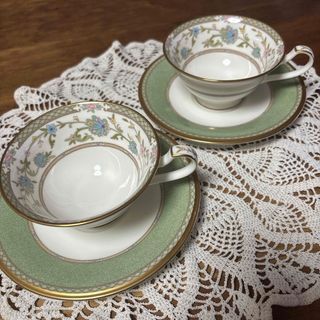 ノリタケ(Noritake)のノリタケ ヨシノ カップ&ソーサー　ペア(グラス/カップ)