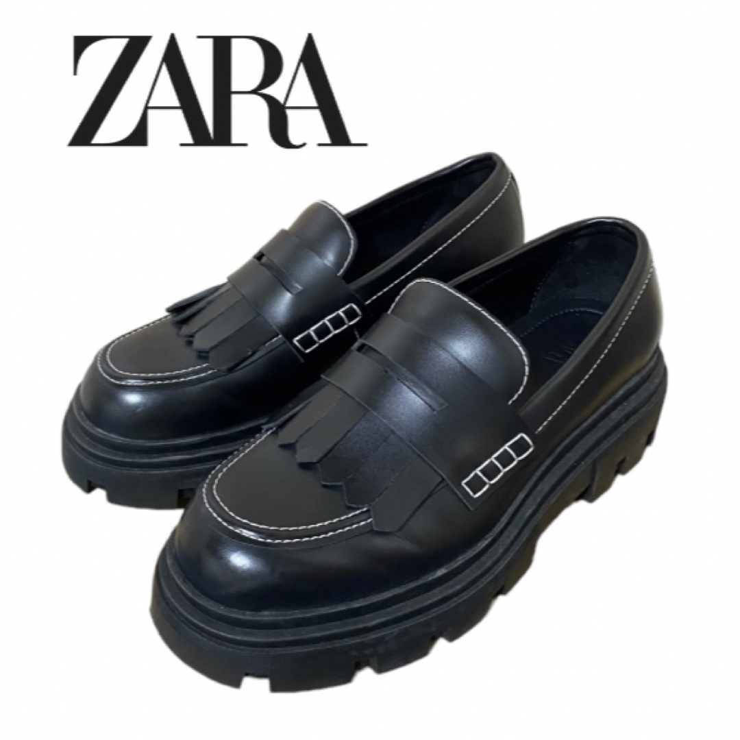 ZARA(ザラ)の【ZARA】チャンキーソール フリンジ ローファー メンズの靴/シューズ(ブーツ)の商品写真