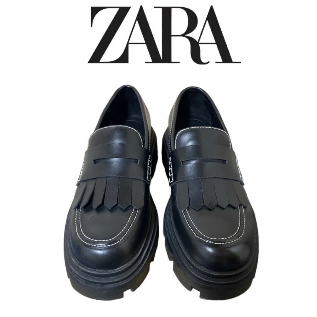ZARA(ザラ)の【ZARA】チャンキーソール フリンジ ローファー メンズの靴/シューズ(ブーツ)の商品写真