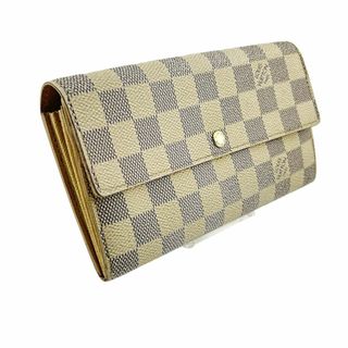 ルイヴィトン(LOUIS VUITTON)のルイヴィトン 長財布 レディース ポルトフォイユ サラ ダミエ アズール(財布)