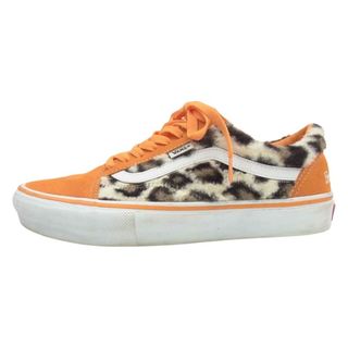 シュプリーム(Supreme)のSupreme シュプリーム スニーカー × VANS バンズ SKATE OLD SKOOL LEOPARD スケート オールド スクール レオパード スニーカー オレンジ系 27cm【中古】(スニーカー)