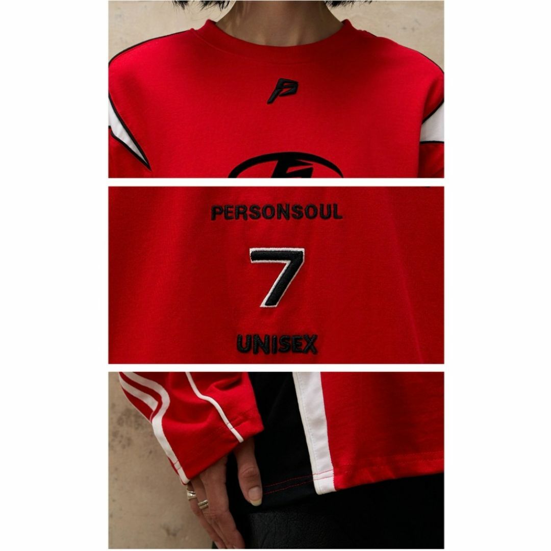 PAMEO POSE - PERSONSOUL SPLIT SLEEVE RACING TEE カットソーの