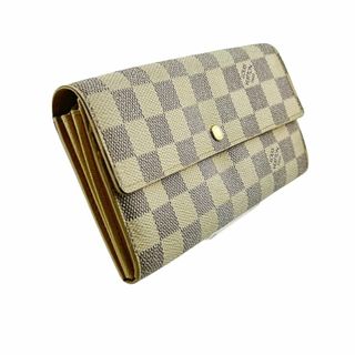 ルイヴィトン(LOUIS VUITTON)のルイヴィトン 長財布 レディース ポルトフォイユ サラ ダミエ アズール ビトン(財布)