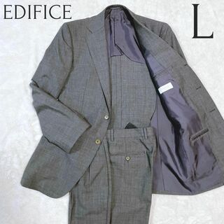 エディフィス(EDIFICE)のエディフィス カノニコ スーツ 上下 セットアップ グレー 48 L 高級生地(セットアップ)