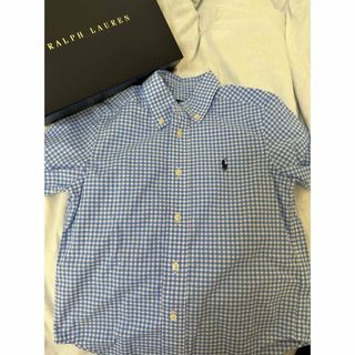 ポロラルフローレン(POLO RALPH LAUREN)のラルフローレン　ブルーチェックシャツ　4t(ブラウス)