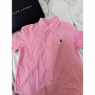 ポロラルフローレン(POLO RALPH LAUREN)のラルフローレン　ピンクチェックシャツ　4t(ブラウス)