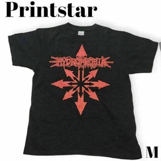 Printstar - 【Printstar】半袖プリントTシャツ　黒　古着　メンズ　服　M