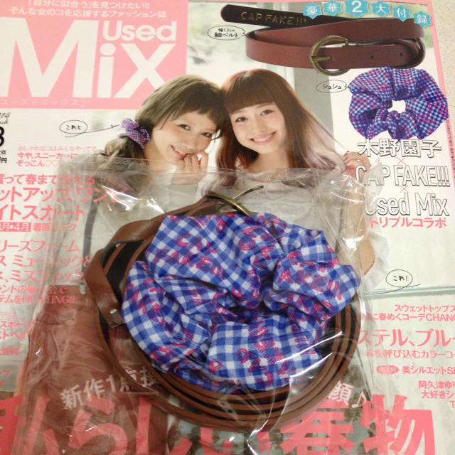 CAP FAKE!!!(カップフェイク)のUsedMix3月号付録 レディースのファッション小物(ベルト)の商品写真