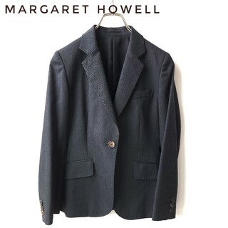 MARGARET HOWELL - マーガレットハウエル　ウールテーラードジャケット　サイズⅡ　ウール100%