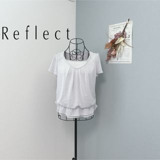 リフレクト(ReFLEcT)のリフレクト　1度着用　半袖　ブラウス　美品(シャツ/ブラウス(半袖/袖なし))