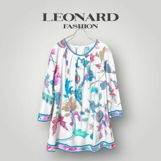 LEONARD - [美品] 23SS レオナール チュニック トップス 花柄トリム 近年モデル