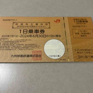 JR九州株主優待1日乗車券(鉄道乗車券)