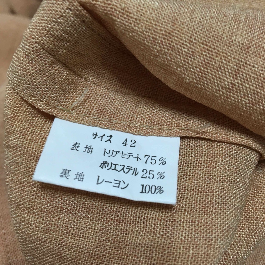 昭和レトロ　レディース　半袖シャツ　ブラウス　L L 日本製　裏地なし レディースのトップス(シャツ/ブラウス(長袖/七分))の商品写真
