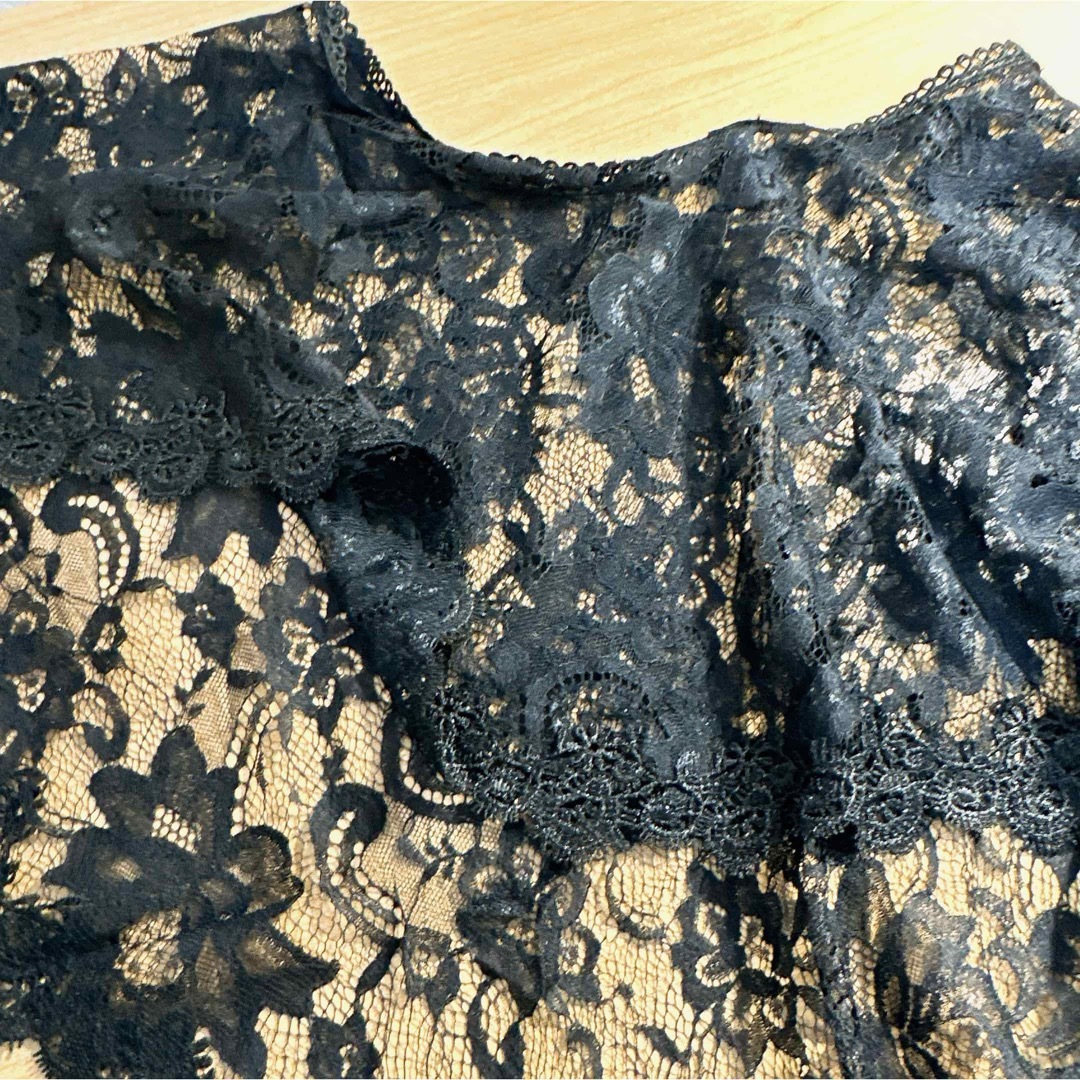 【値下げ】レースケープ ブラック パーティー ドレス ウェディング ショール  レディースのファッション小物(ストール/パシュミナ)の商品写真