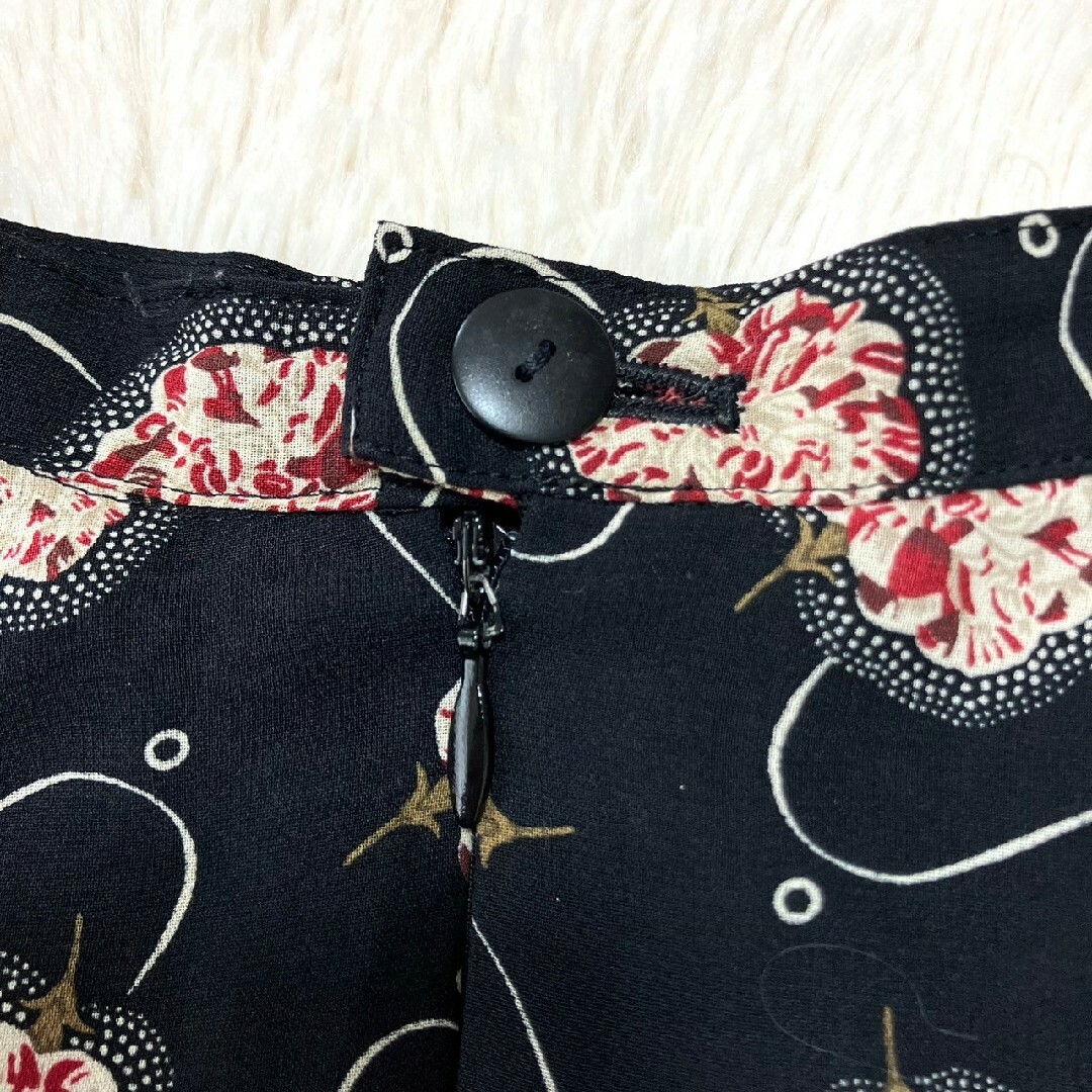 KANEKO ISAO(カネコイサオ)の✦美品✦ KANEKO ISAO 花柄 シフォン ロングスカート フレア バラ柄 レディースのスカート(ロングスカート)の商品写真